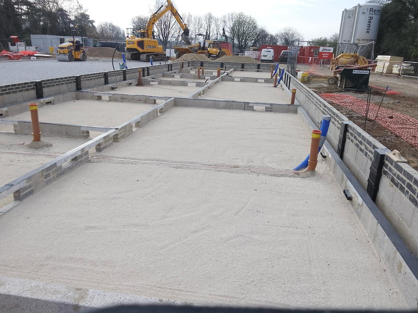 Groundworks foundations project